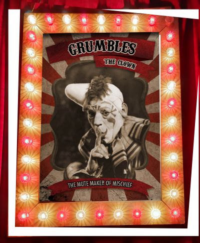 00361 A0 lichtlijst circus grumpy clown